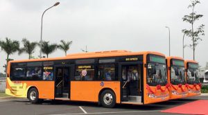 Xe bus cao cấp tại Sân Bay nội Bài
